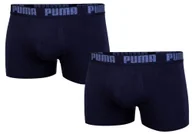 Majtki męskie - PUMA BOKSERKI MĘSKIE FASHION BOXER NAVY 2 PAK 906823 33 - Rozmiar: S - miniaturka - grafika 1