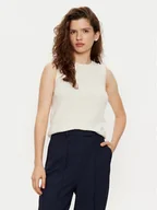 Kamizelki damskie - Tommy Hilfiger Kamizelka WW0WW43956 Écru Regular Fit - miniaturka - grafika 1