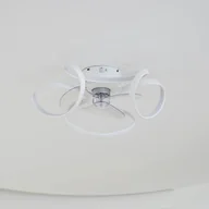 Wentylatory sufitowe - Lindby Wentylator sufitowy LED Lomata, biały, cichy, Ø 23 cm - miniaturka - grafika 1