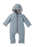 Pajacyki dla niemowląt - Hofbrucker Wełniany kombinezon w kolorze szaroniebieskim - miniaturka - grafika 1