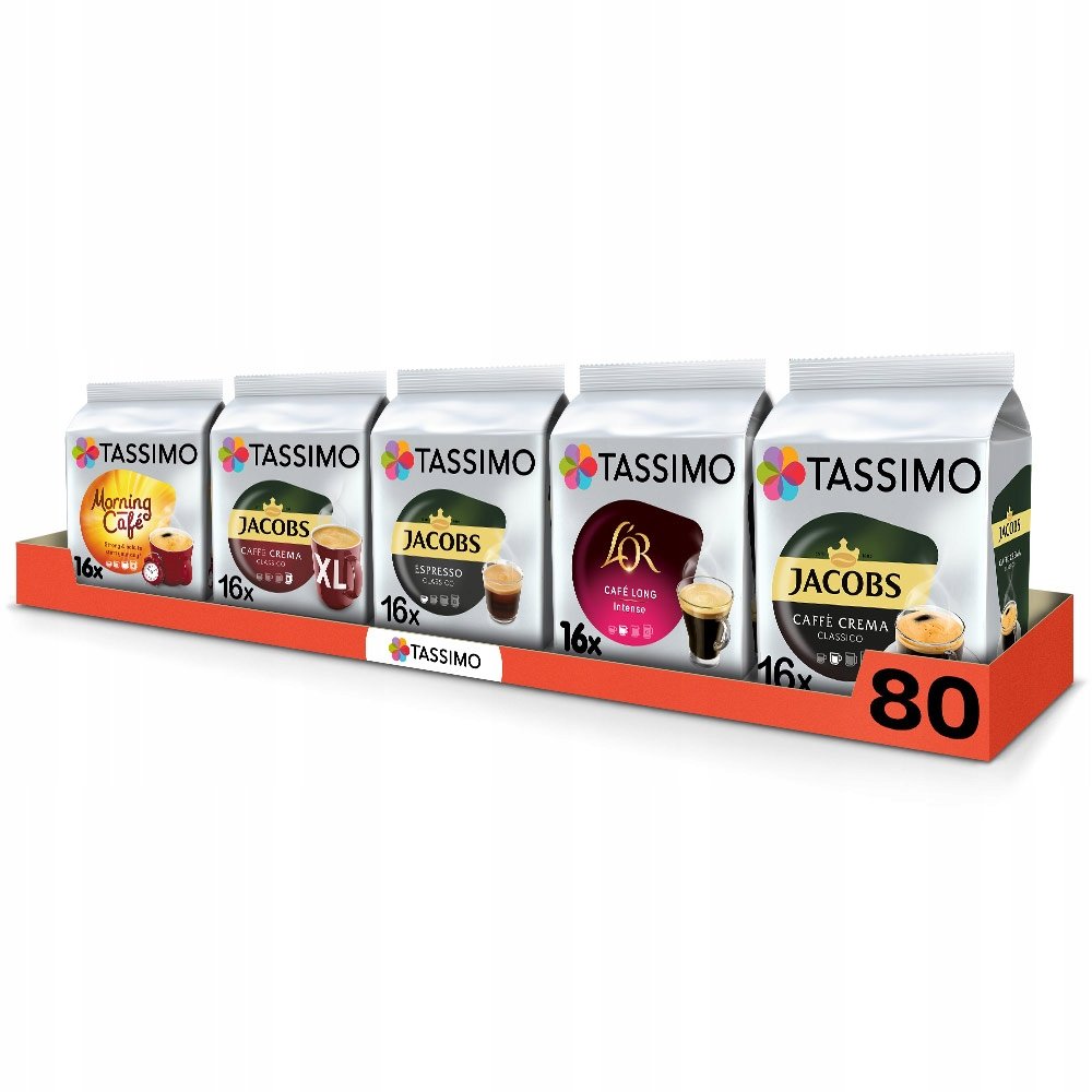 Kapsułki Tassimo BigPack kaw czarnych, espresso, 80 kapsułek