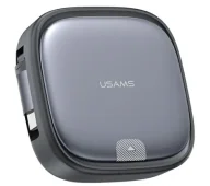 Kable USB - USAMS 3w1 USB-C do microUSB/USB-C/Lightning 60W Stalowy - miniaturka - grafika 1