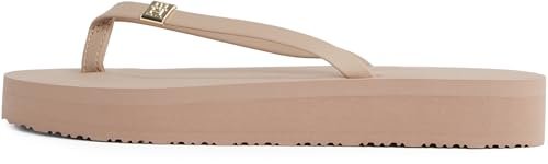 TOMMY HILFIGER Damskie japonki ELEVATED CHIC BEACH SANDAL, BEŻOWE (Claystone), 3,5 UK, Beżowy kamień gliniany, 36 EU