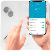 Wagi łazienkowe - Waga Łazienkowa Analityczna Elektroniczna Smart 180kg Bmi Pomiar Tłuszczu - miniaturka - grafika 1