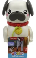 Zabawki interaktywne dla dzieci - Zabawka Interaktywna Fisher Price Pets Spacerowy Mopsik - zabawka - miniaturka - grafika 1