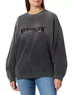 Bluzy damskie - BOSS C_elaslogan_Town bluza damska, czarny (Black1), L - miniaturka - grafika 1