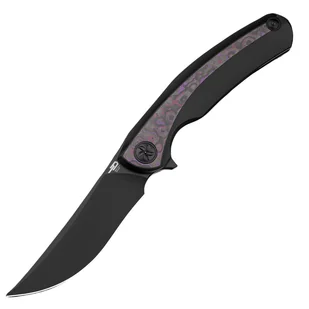 Nóż składany Bestech Sambac Black Titanium/Purple Haze Fat Carbon, Black PVD Magnacut by Ostap Hel (BT2402B) - Noże - miniaturka - grafika 1