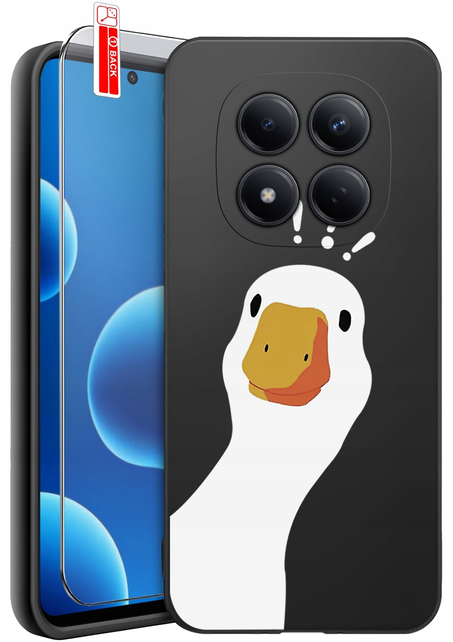 krainaGSM ETUI do Xiaomi Redmi Note 15 Pro 4G WZORY SILIKONOWE MATT CASE + SZKŁO