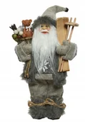 Ozdoby bożonarodzeniowe - Święty Mikołaj Figurka Świąteczna Szara 45 Cm - miniaturka - grafika 1