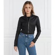 Bluzy damskie - CALVIN KLEIN JEANS Bluza COATED MILANO | Regular Fit - miniaturka - grafika 1