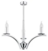 Lampy sufitowe - Lemir Kapra żyrandol 3 pł. / chrom O2863 W3 CH - miniaturka - grafika 1
