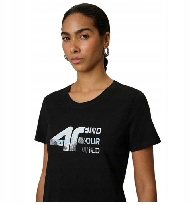4f KOSZULKA DAMSKA BAWEŁNIANA T-SHIRT SPORTOWY 4F F2775