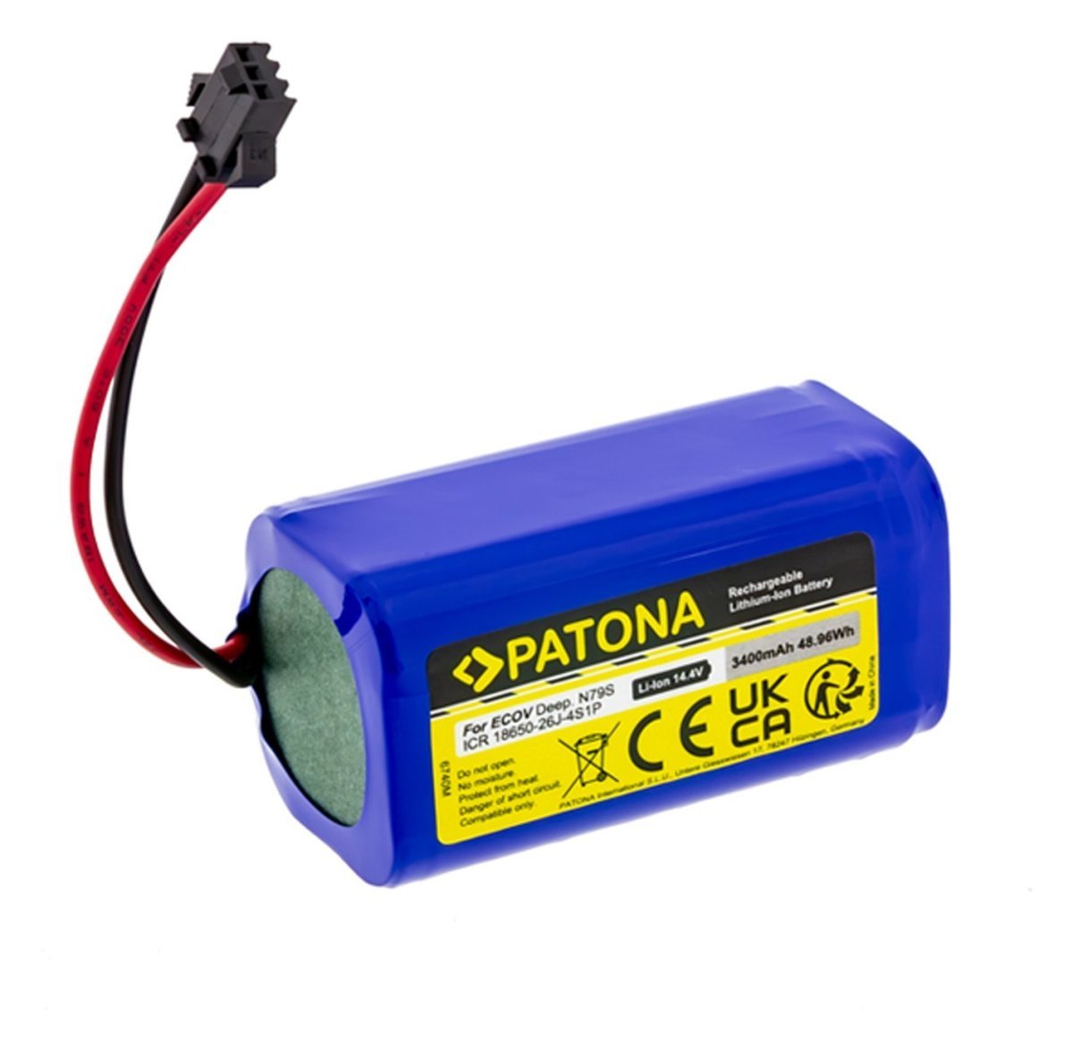 PATONA Bateria f. Ecovacs Deebot N79S 600 601 605 710 715 DH35 DN620 DN621 DN622 DH43