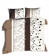 Pościel - pościel z bawełny płaskiej 200x220 + 2 poszewki B 97 amorek brąz - miniaturka - grafika 1