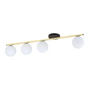 Monza lampa sufitowa 4-punktowa czarna/złota/opal 1252/4 - Lampy sufitowe - miniaturka - grafika 1