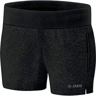 Spodenki damskie - JAKO damskie szorty Basic Sweat Shorts czarny czarny 38 - miniaturka - grafika 1