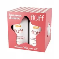 Kosmetyki do kąpieli - FLUFF Zestaw Cinnamon Obsession (Żel pod prysznic, 200ml + Balsam do ciała, 200ml + myjka do ciała) - !!! 24h WYSYŁKA !!! - miniaturka - grafika 1