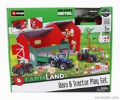 Figurki dla dzieci - Farmland - Stodoła Z Traktorem Bburago - miniaturka - grafika 1