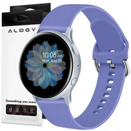 Akcesoria do smartwatchy - Pasek uniwersalny Alogy Strap z klamrą do smartwatcha 20mm Lavender - miniaturka - grafika 1