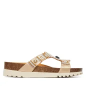 Klapki i japonki damskie - Klapki Scholl New Bogota MF26607 Złoty - miniaturka - grafika 1