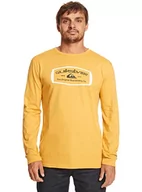 Koszulki męskie - Quiksilver Koszulka męska Basic Yellow M - miniaturka - grafika 1