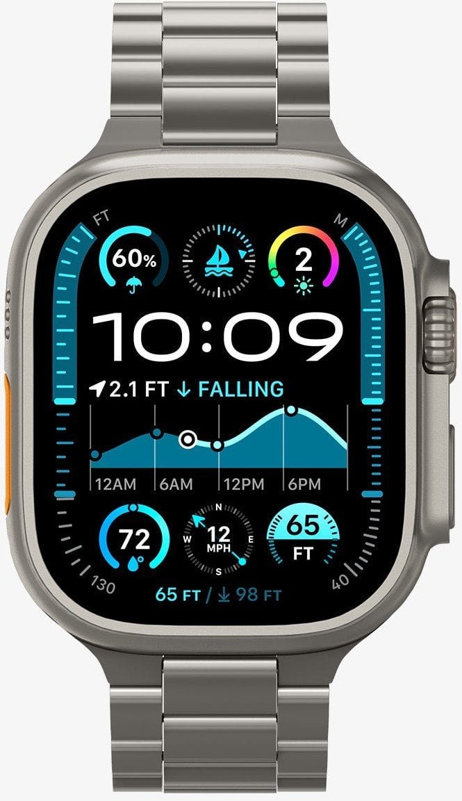 Spigen Modern Fit Titanium, natural titanium - Apple Watch 49mm/46mm/45mm/44mm