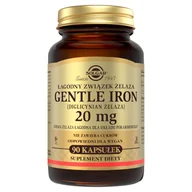 Suplementy naturalne - Solgar gentle iron żelazo 20 mg 90 kapsułek - miniaturka - grafika 1