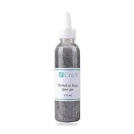 Zabawki kreatywne - DP Craft Brokat w kleju 120 ml srebrny - miniaturka - grafika 1