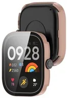 Akcesoria do smartwatchy - Bizon Etui ze szkłem do zegarka Case+Glass Watch do Xiaomi Redmi Watch 5, różowe - miniaturka - grafika 1