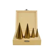 Wiertła - Zestaw Wiertło Stopniowe Stożkowe Tytan 4-32mm 4el - miniaturka - grafika 1