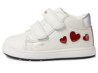Buty dla dziewczynek - Geox Biglia dziewczęce buty dla dziewczynek B dziewczęce, buty do chodzenia po goleniu, białe/czerwone, 23 EU, Bia?y czerwony, 23 EU - grafika 1