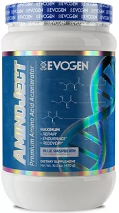 Evogen - AminoJect, Blue Raspberry, Proszek, 470g - Witaminy i minerały dla sportowców - miniaturka - grafika 1