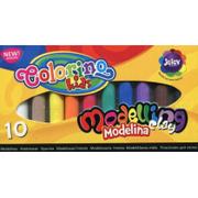 Masy plastyczne - Colorino Modelina Kids 10 kolorów - miniaturka - grafika 1