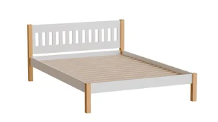 Łóżko Gaja 140X200 Biały / Dąb Naturalny - Łóżka - miniaturka - grafika 1