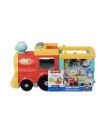 Maty edukacyjne - Fisher-Price Little People Edukacyjny pociąg ze zwierzątkami HHH93 MATTEL - miniaturka - grafika 1