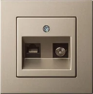 Gniazdka elektryczne - Liregus SOCKET LIREGUS EPSILON DAT+TV WO/F CH. - miniaturka - grafika 1