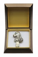 Broszki - Cocker Spaniel broszka z klipsem w pudełku - miniaturka - grafika 1