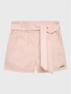Spodenki damskie - Guess Szorty materiałowe K3GD02 WFBC0 Różowy Regular Fit - miniaturka - grafika 1