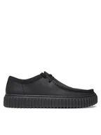 Półbuty męskie - Clarks Półbuty Torhill Lo 26181385 Czarny - miniaturka - grafika 1