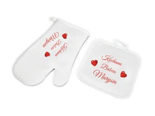 Zestaw kuchenny personalizowany Rękawica i Łapka na dzień babci - Fartuchy i rękawice kuchenne - miniaturka - grafika 1