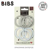 Śliniaki i fartuszki - BIBS LOOPS 6-PACK - BABY BLUE & CLOUD - miniaturka - grafika 1