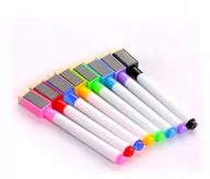 Magnesy - Pisaki suchościeralne z magnesem 8 szt. markery /inny - miniaturka - grafika 1