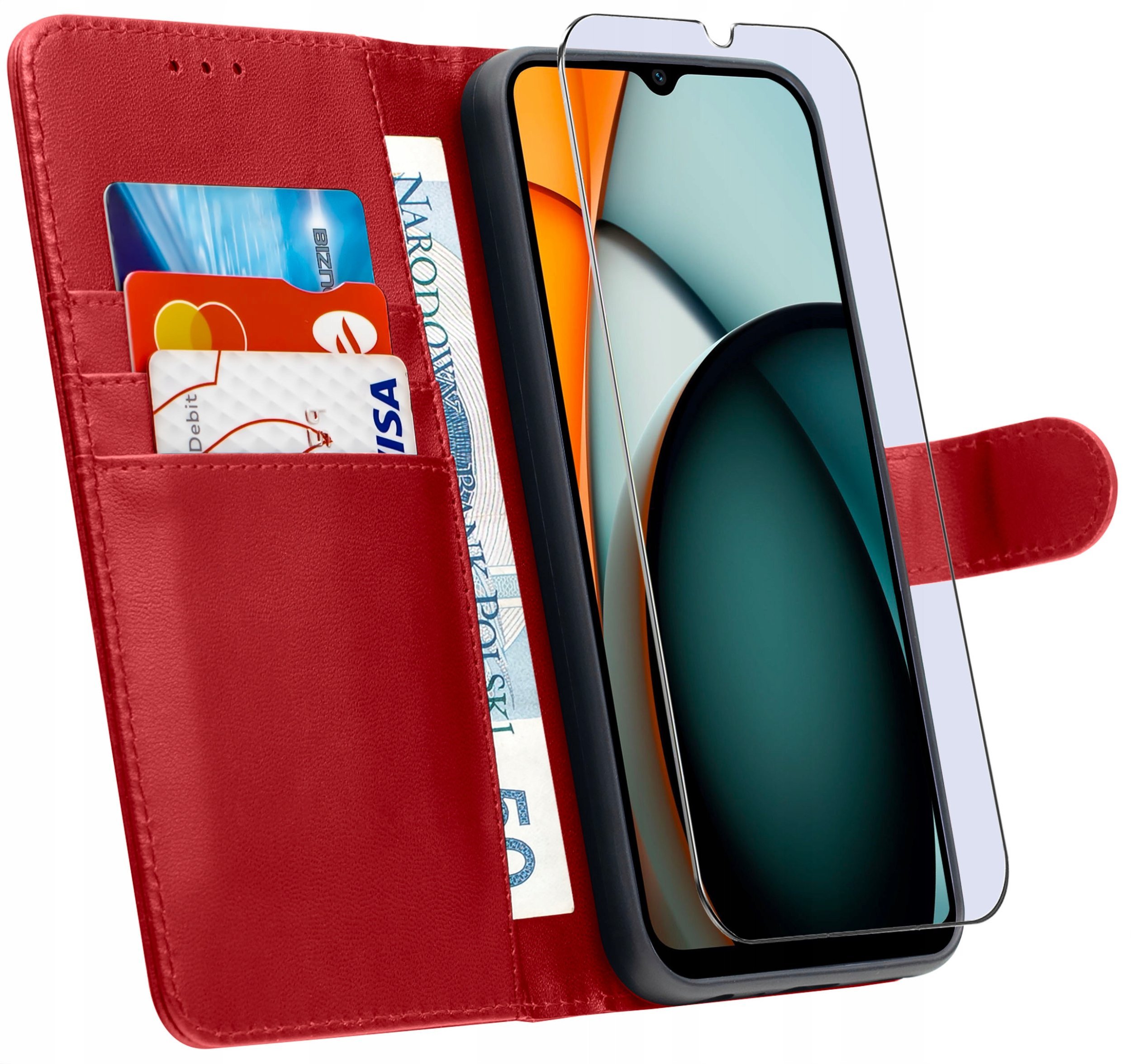ETUI do Xiaomi Redmi A3 4GSKÓRZANE PORTFEL BOOK TOKRA CASE CLASSIC +SZKŁO