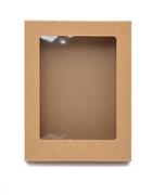 Pudełka i szkatułki - Pudełko karbowane z oknem 310x235x70mm wieczkowe - miniaturka - grafika 1