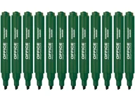Przybory szkolne - Office Products Marker permanentny ścięty 1-5mm linia) zielony 12 sztuk - miniaturka - grafika 1