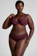 Majtki damskie - Hunkemöller Stringi bokserki Paris Fioletowy - miniaturka - grafika 1