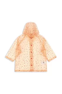 Kurtki i płaszcze dla dziewczynek - Konges Sløjd płaszcz przeciwdeszczowy dziecięcy kolor pomarańczowy - grafika 1
