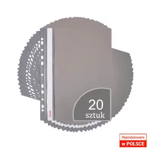 Biurfol SKOROSZYT TWARDY ZAWIESZANY A4 SZARY /20/ - Teczki i skoroszyty - miniaturka - grafika 1