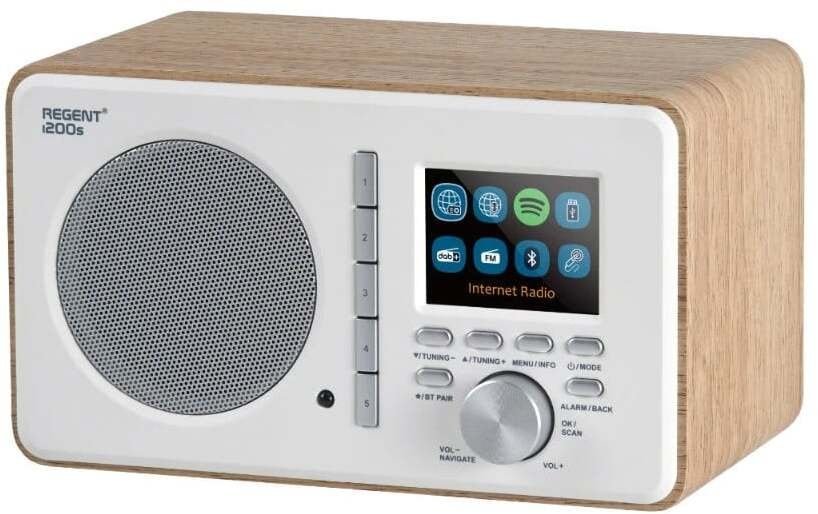 Ferguson FM/DAB+/internetowy REGENT Connect i200s, jasne drewno