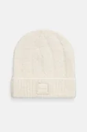 Czapki damskie - Calvin Klein czapka z domieszką wełny kolor beżowy  K60K612596 - miniaturka - grafika 1